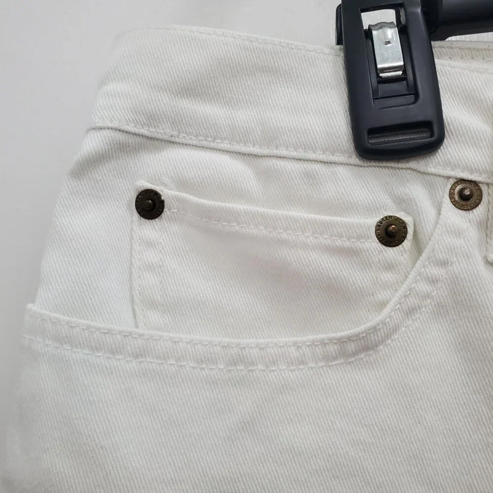 Lauren‎ Ralph Lauren Jeans Co. Women's Vintage White Denim Straight Leg Size 12 - Picture 2 of 7